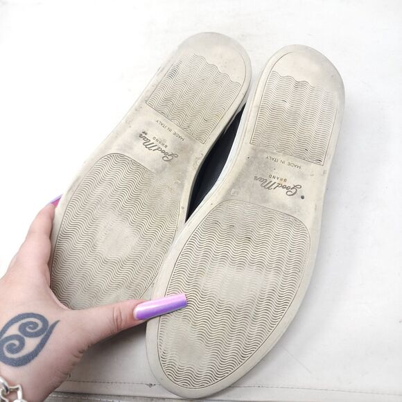 Good Man Brand Mens Sneakers Legend Black Leather Shoes Russell Wilson Italy 12 - Picture 9 of 11